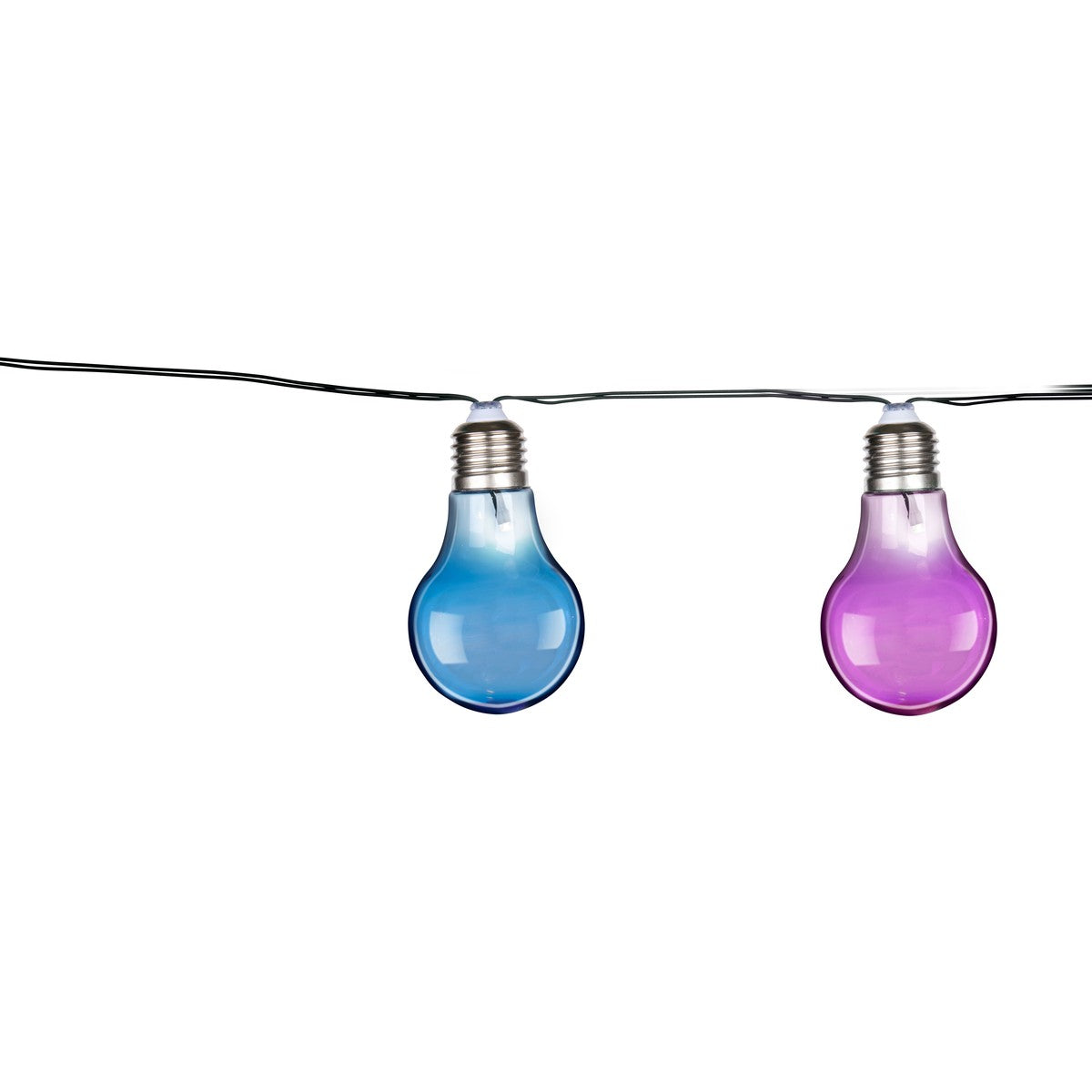 Solar Bulb Chain 10Led Colored
