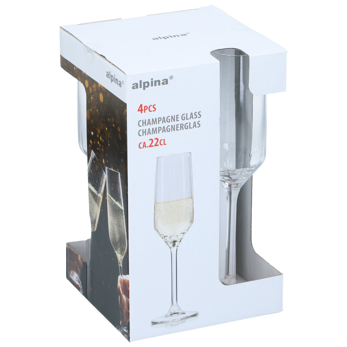 Champagne Glass 220Ml 4Pc