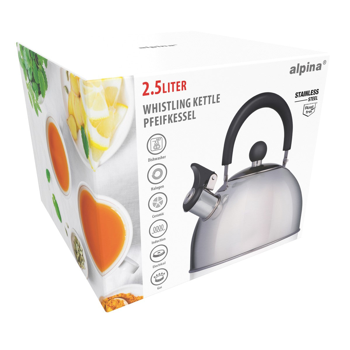Whistling Kettle 2.5L Ø19Cm