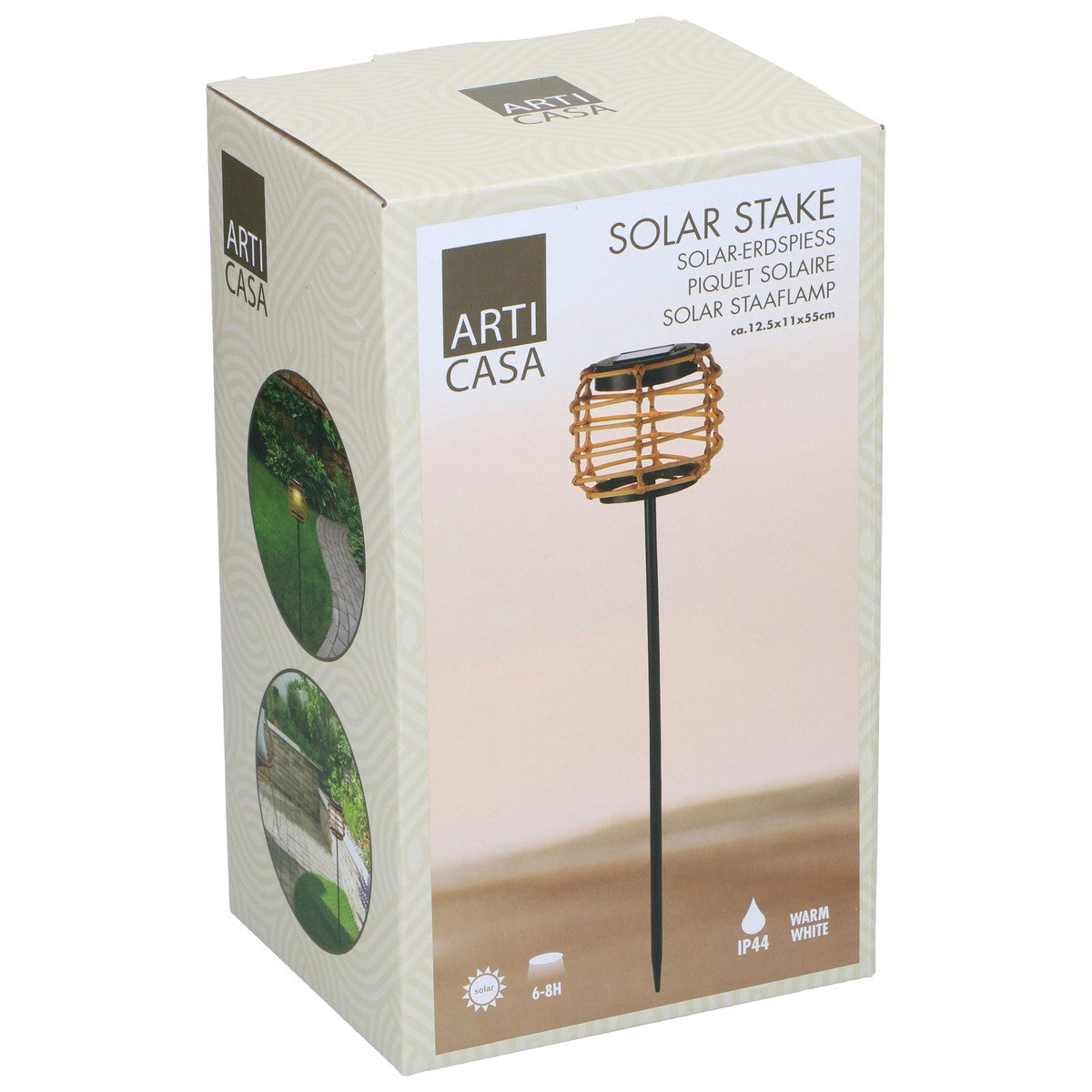Solar Stake Bamboo Look