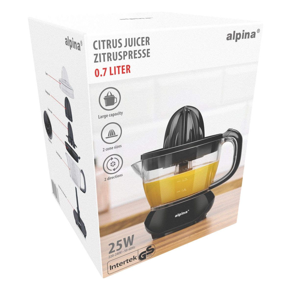 Juicer 700Ml 25W Blk