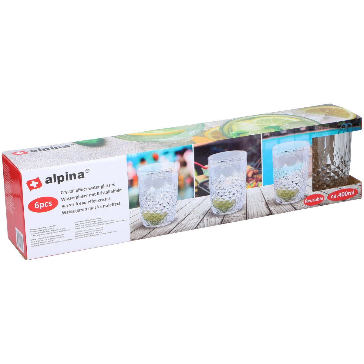 Water Glass 400Ml 6Pc