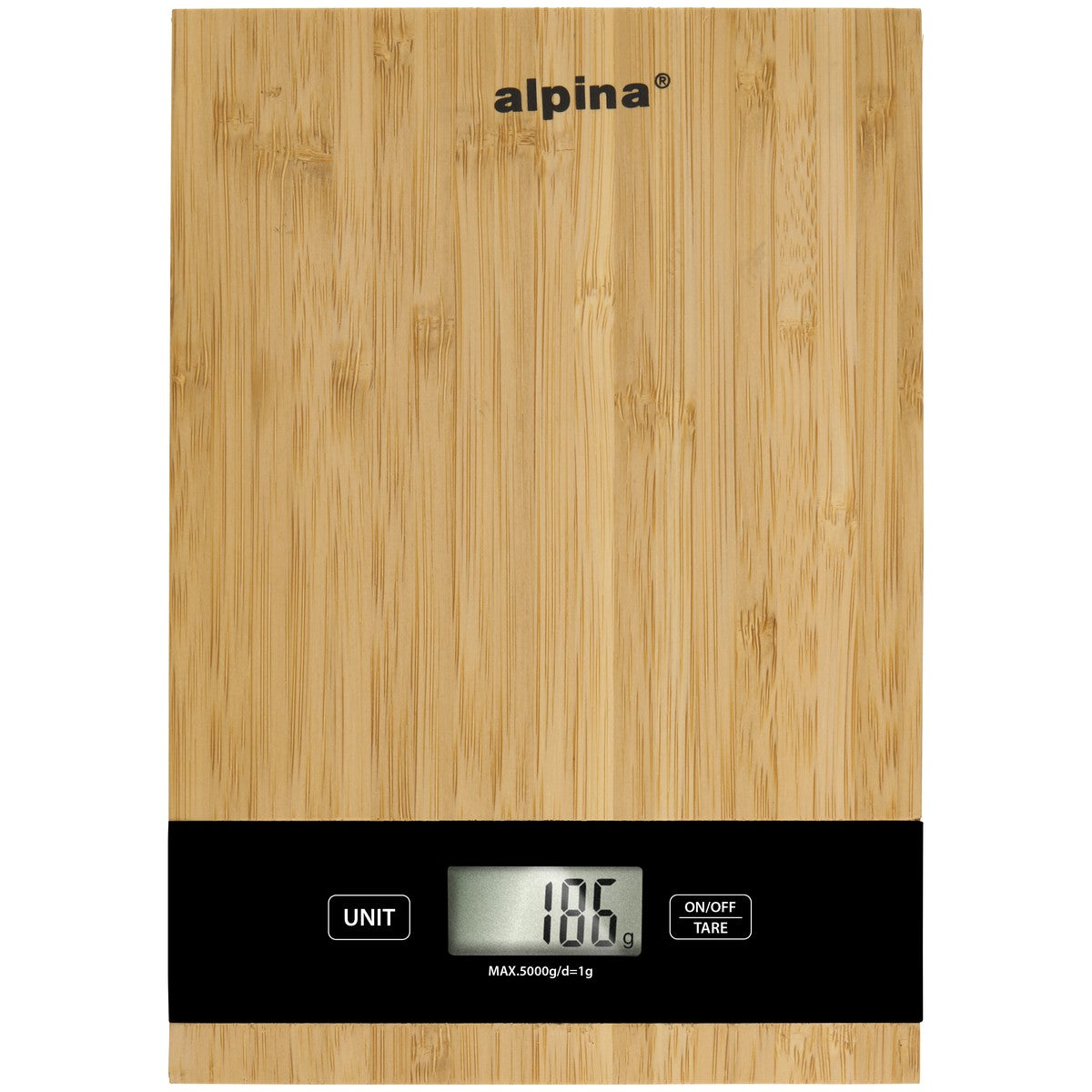 Kitchen Scale 5Kg Bamboo Surface