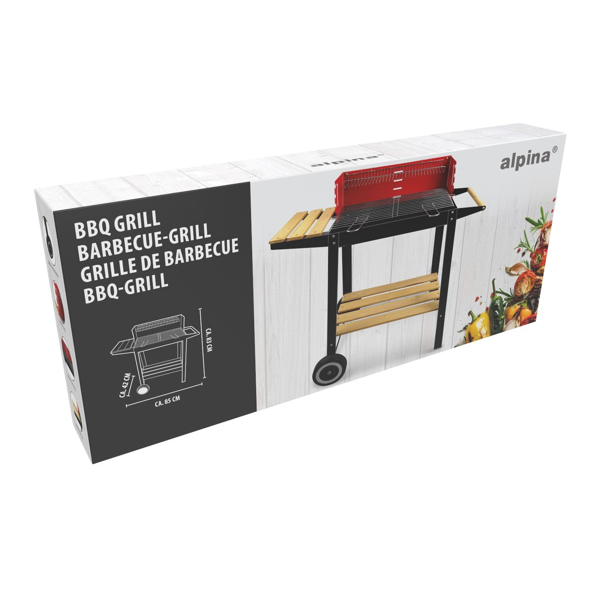 Barbecue Steel 85X42X83Cm