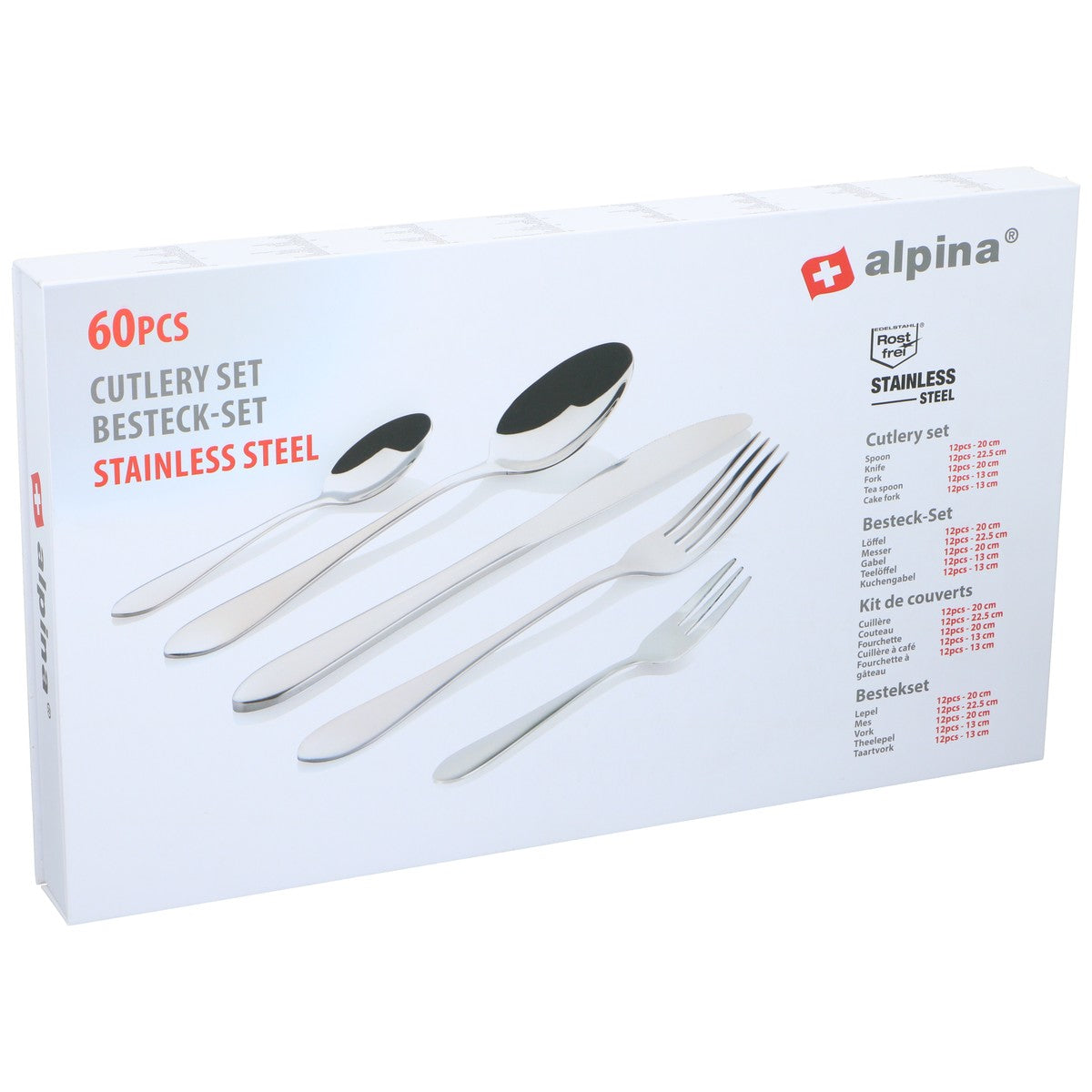 Cutlery Set 60Pc 6/2,5/2Mm