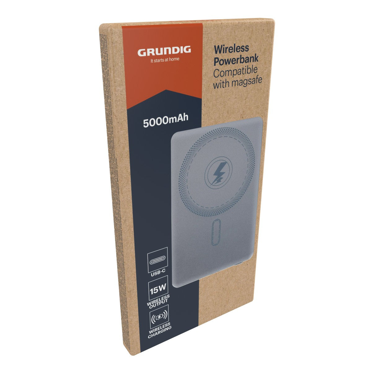 Powerbank Ultra-Thin Wireless 5000Mah