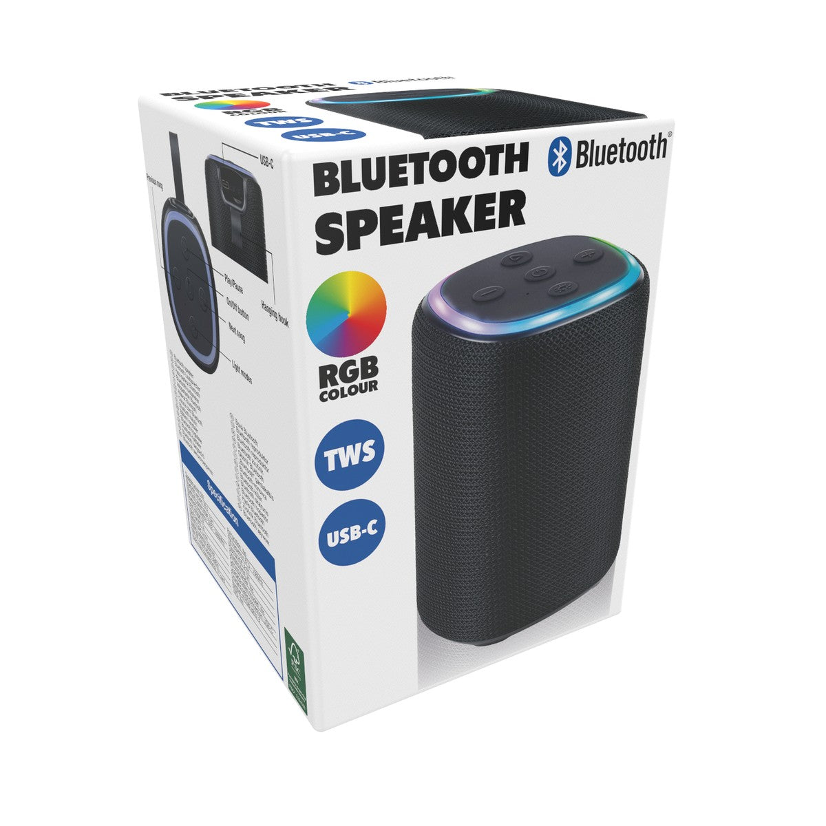 Speaker Bluetooth 5W Rgb