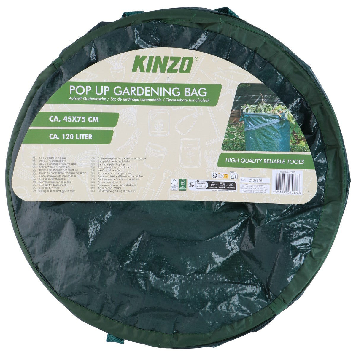 Pop Up Gardening Bag 120L