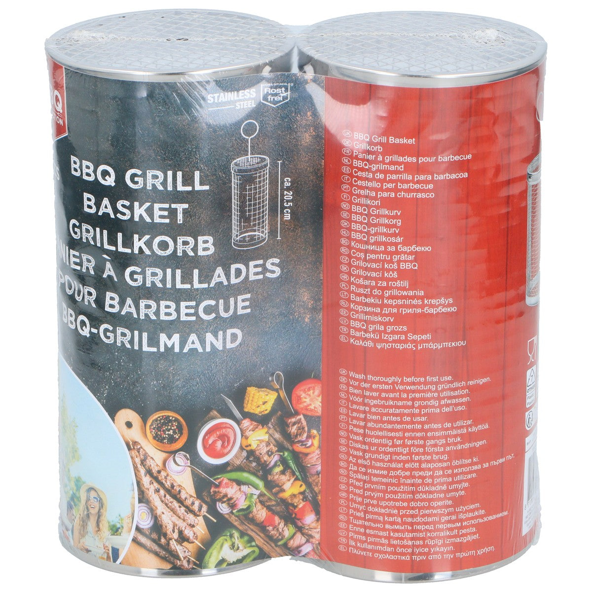 Bbq Grill Basket 2Pc