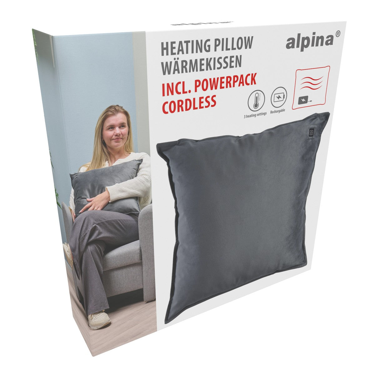 Heating Pillow Grey