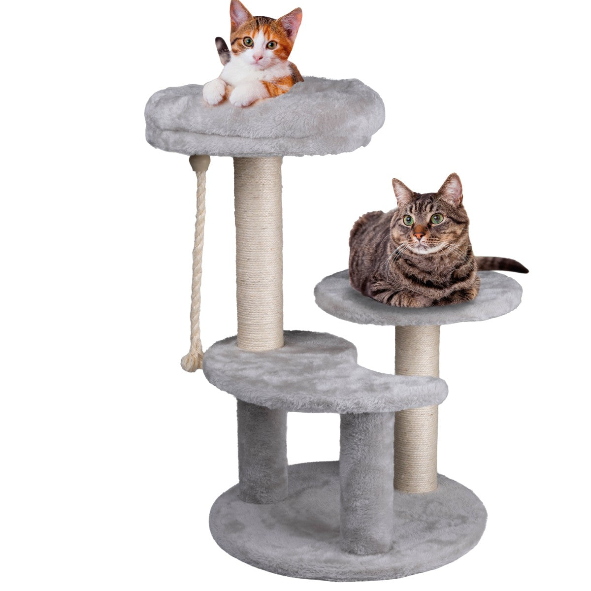 Cat Scratching Post Grey
