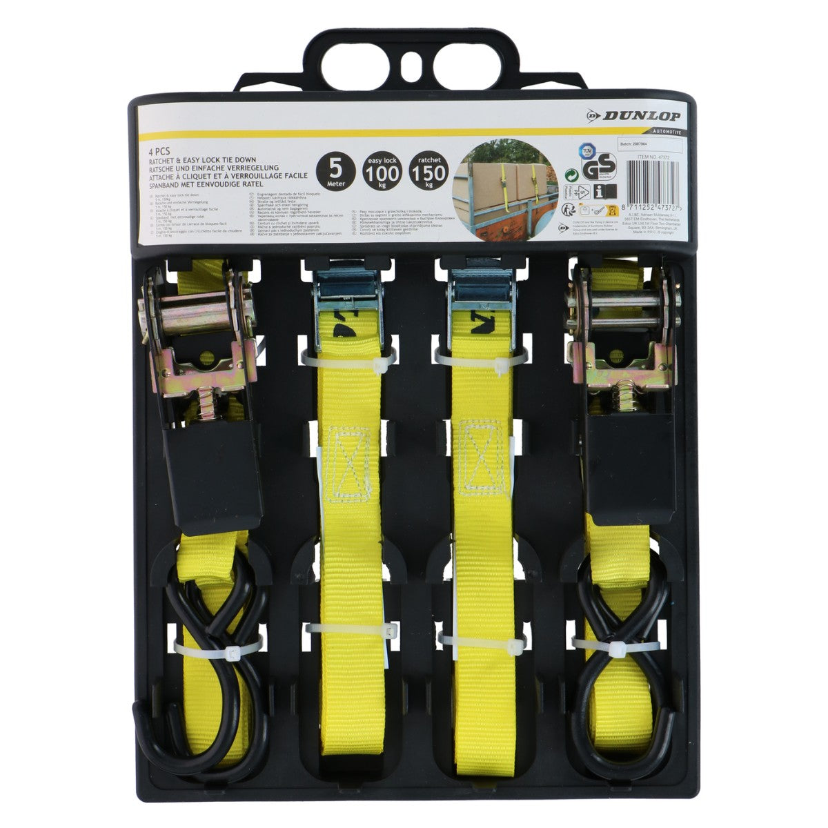 Tie Down Ratchet & Easy Lock 4Pc