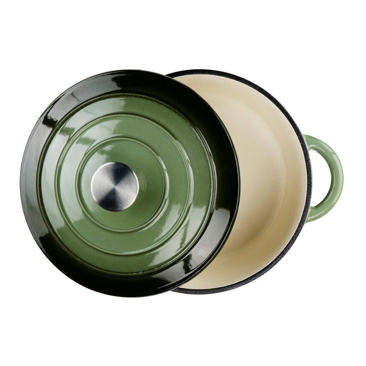 Casserole Enam Cast Iron Green