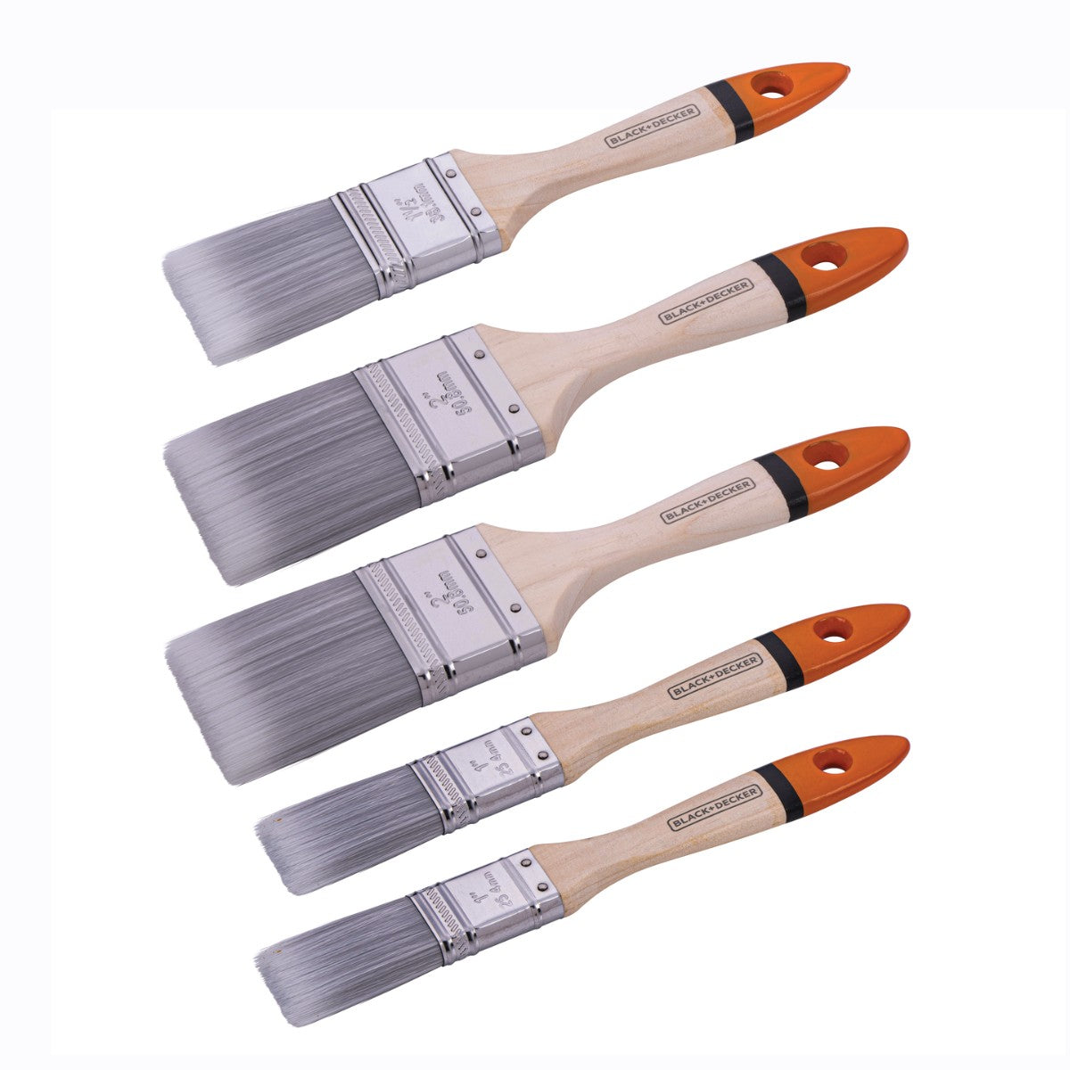 Paint Brush Set Flat 5Pc