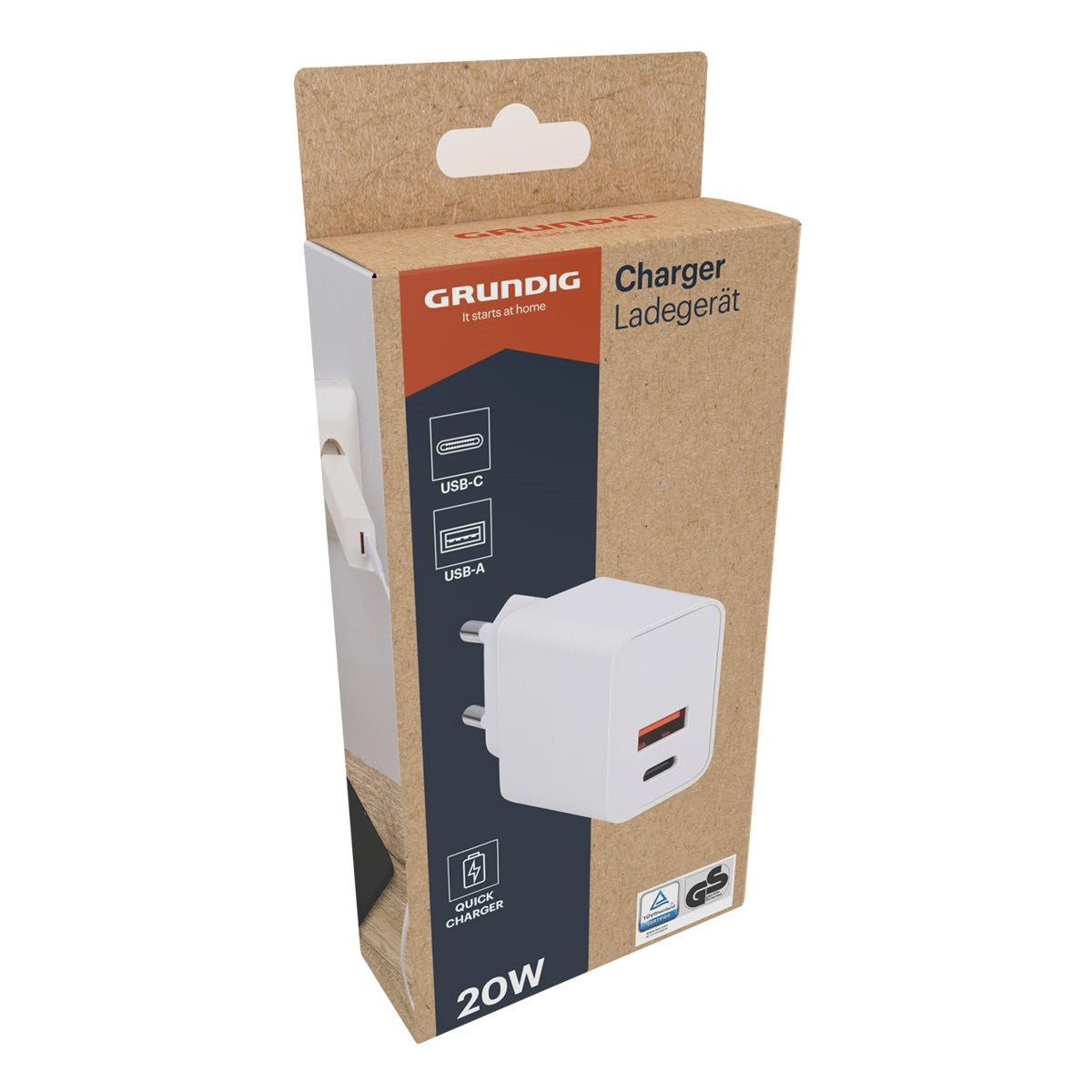 Charger Wall 230V 20W Usba+C