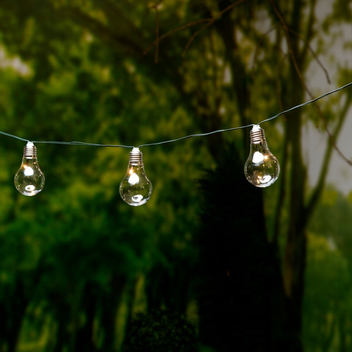 Solar Bulb Chain 10Led White