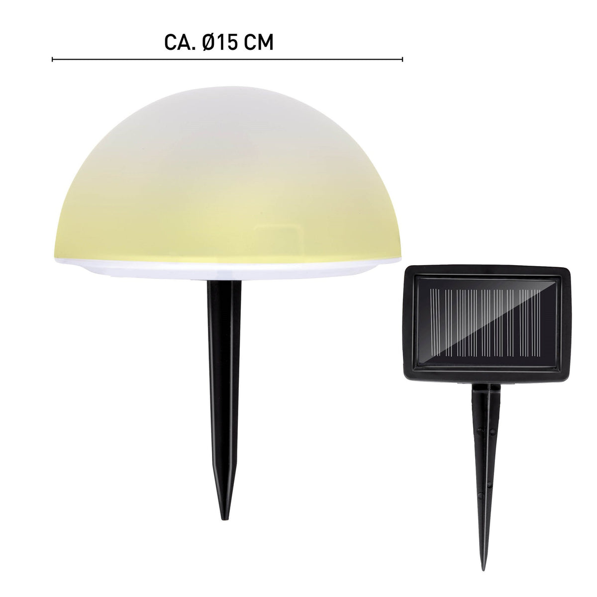 Solar Ground Light Ø15Cm 5Pc