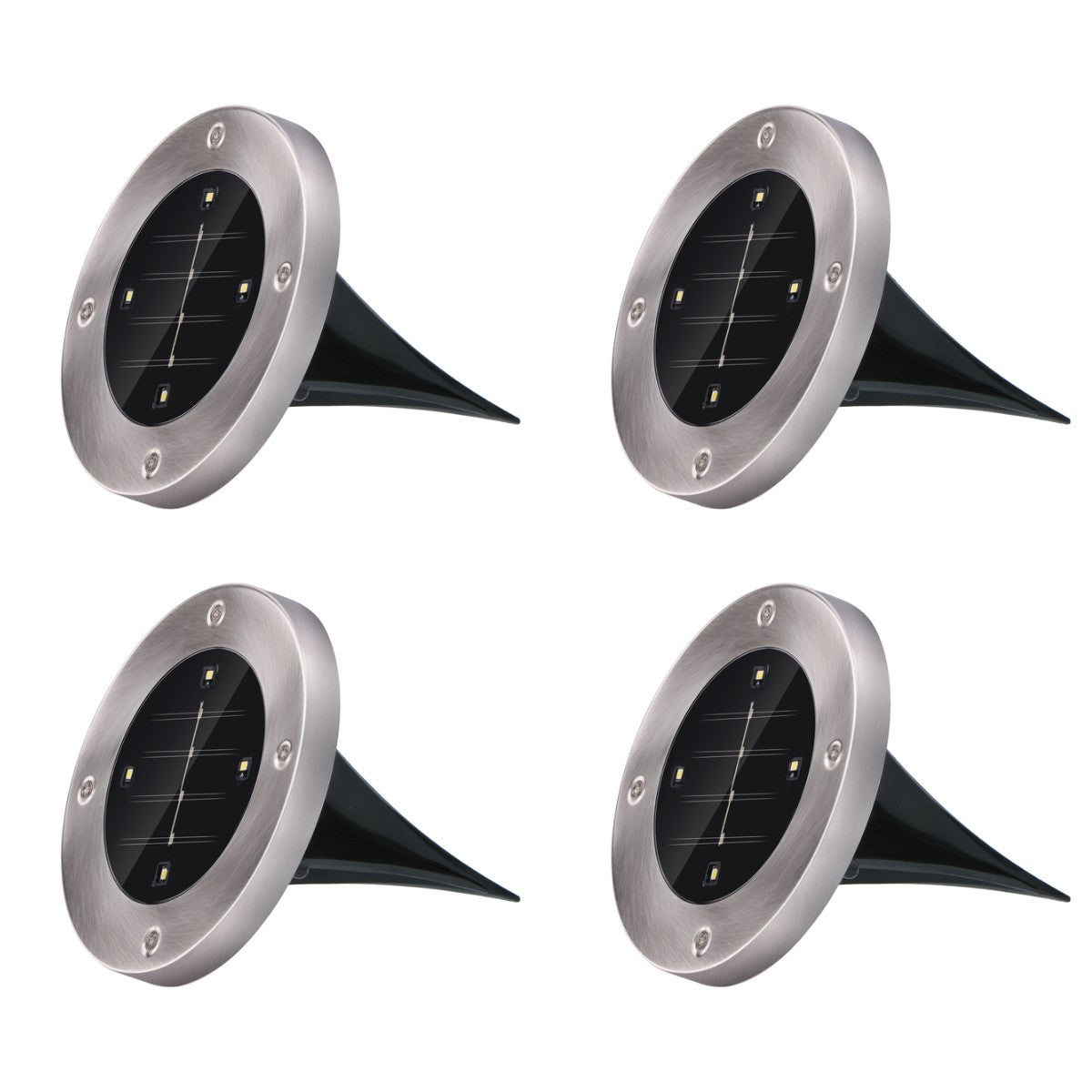 Solar Ground Spot Led 4Pc