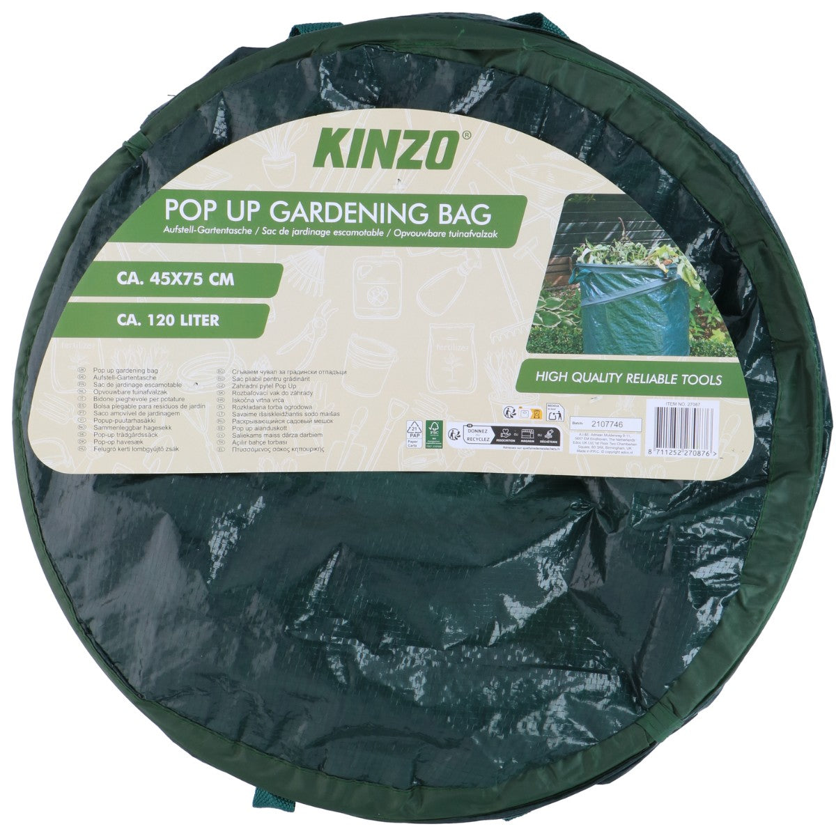 Pop Up Gardening Bag 120L