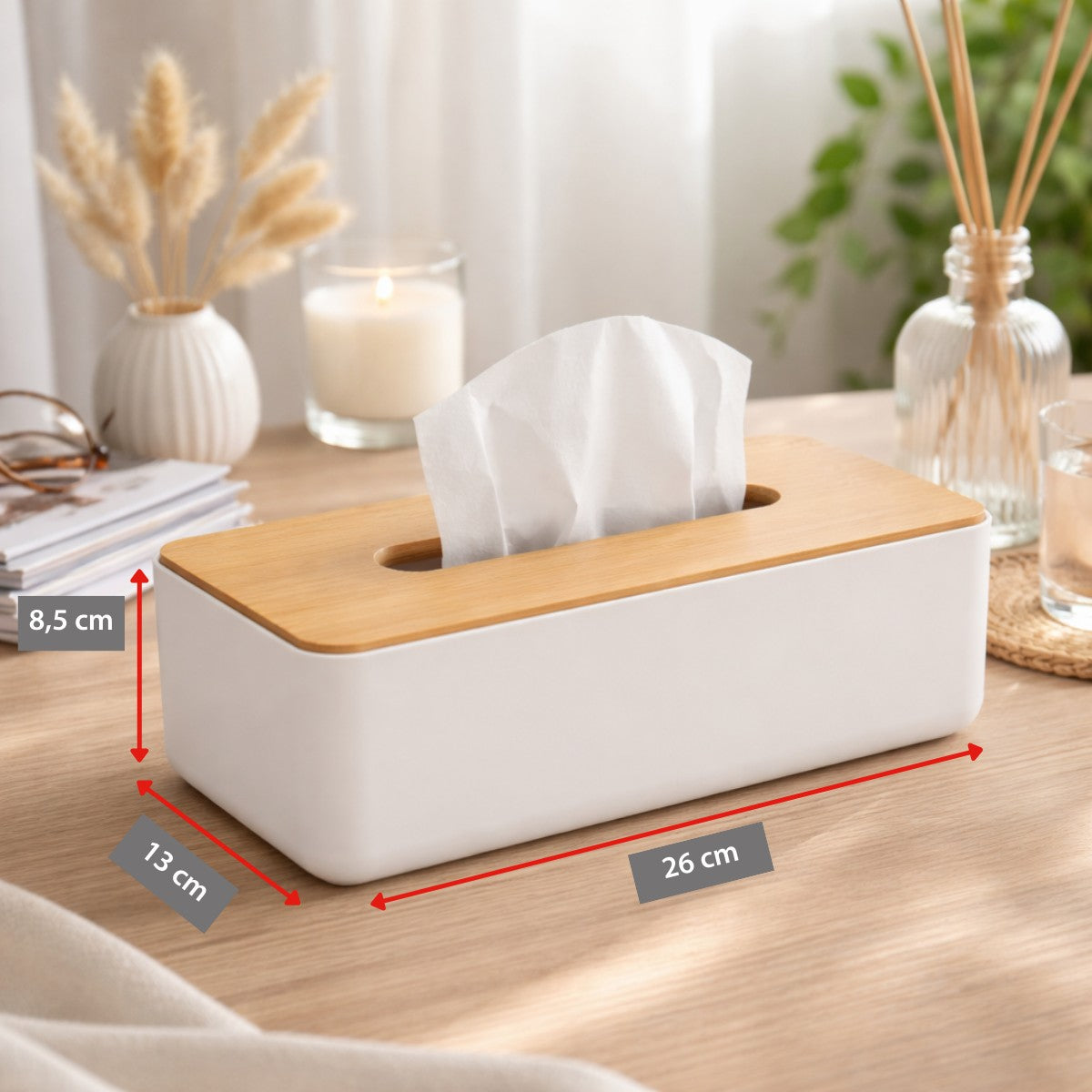 Tissue Box 12,8X25,9X9Cm 360Gr
