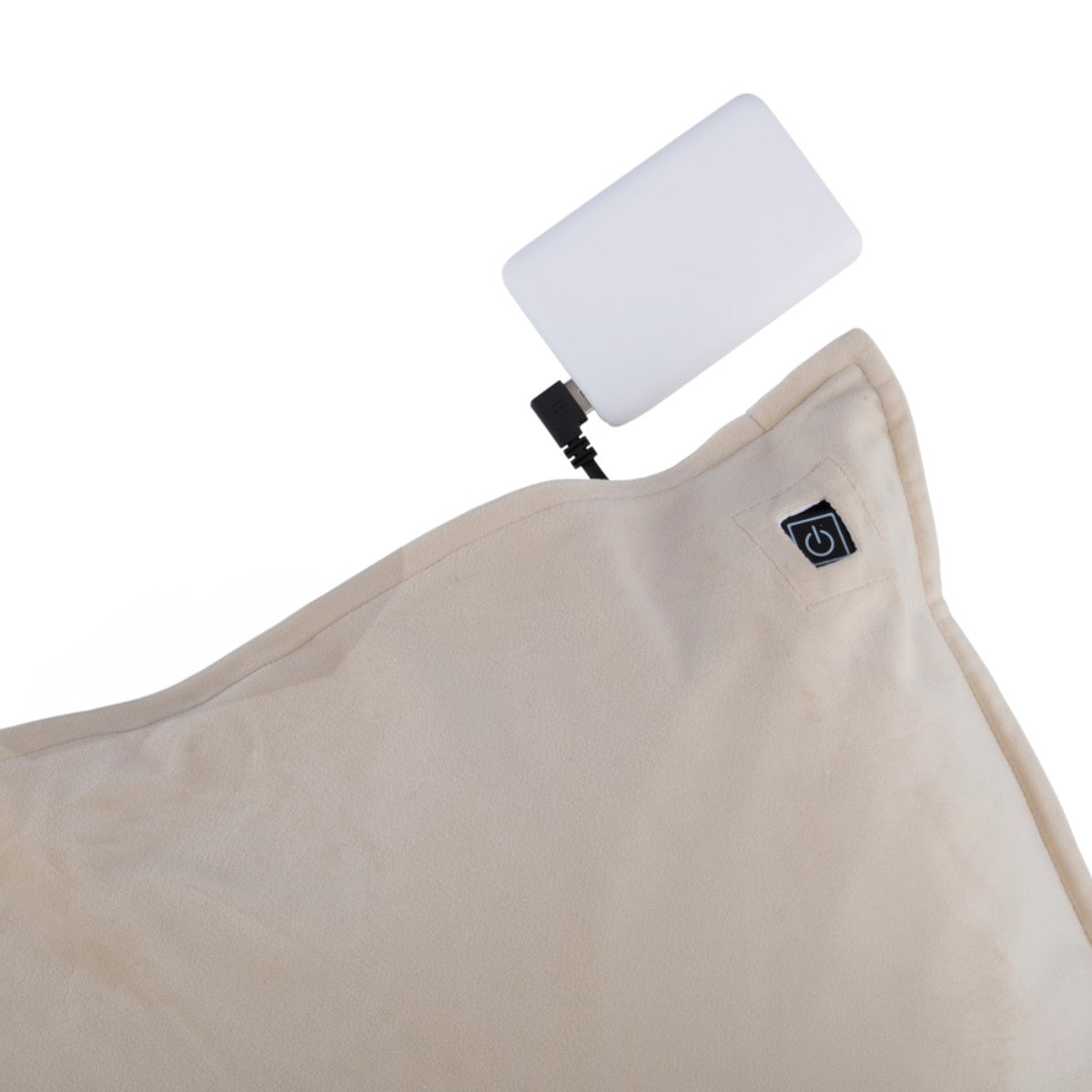 Heating Pillow Beige Velvet