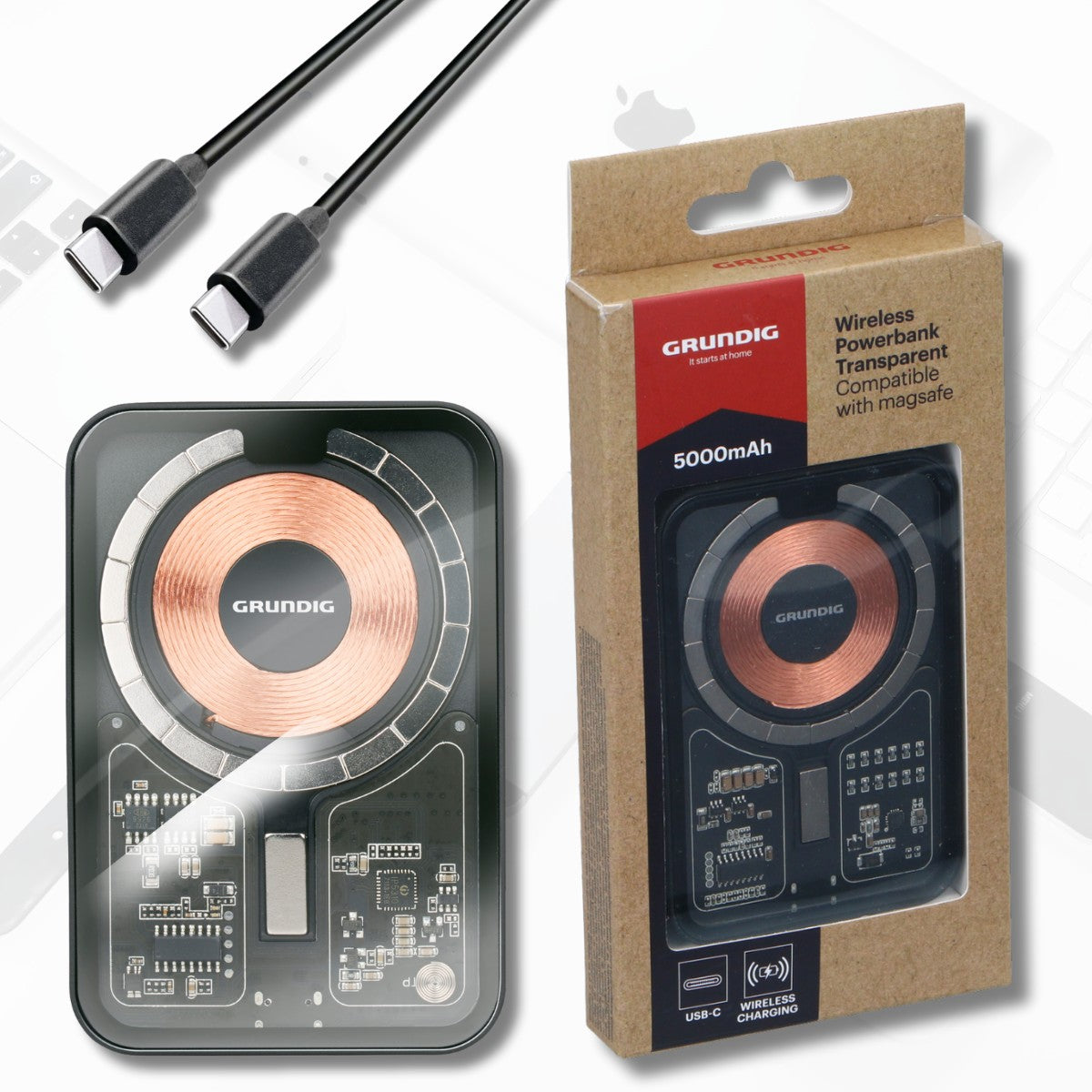 Powerbank Wireless 5000Mah