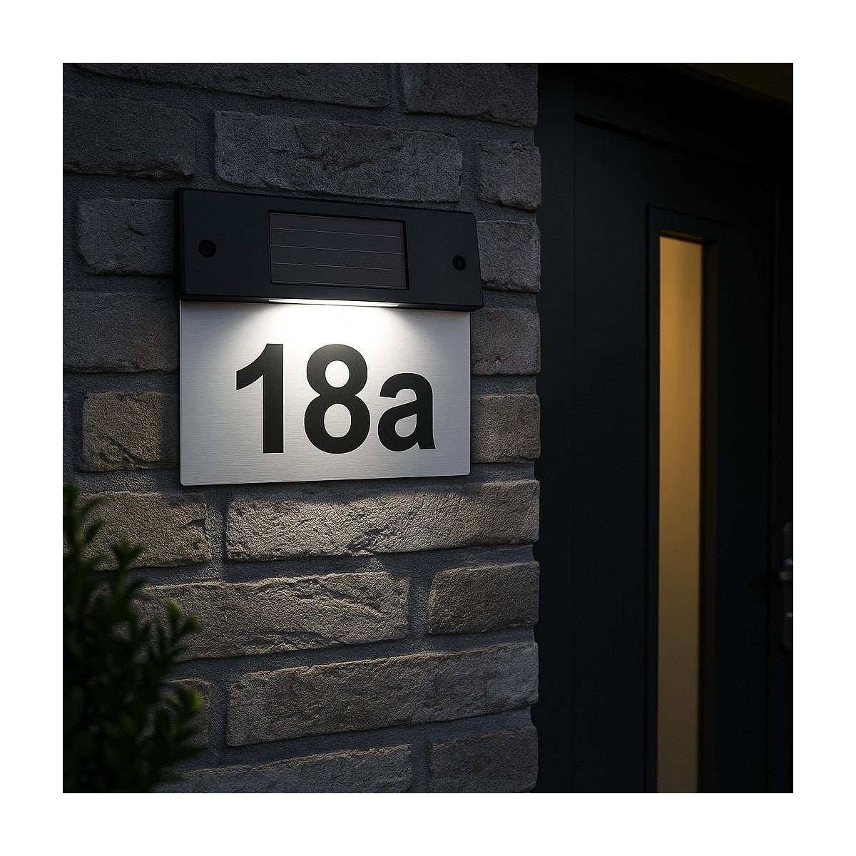 Solar House Number Light