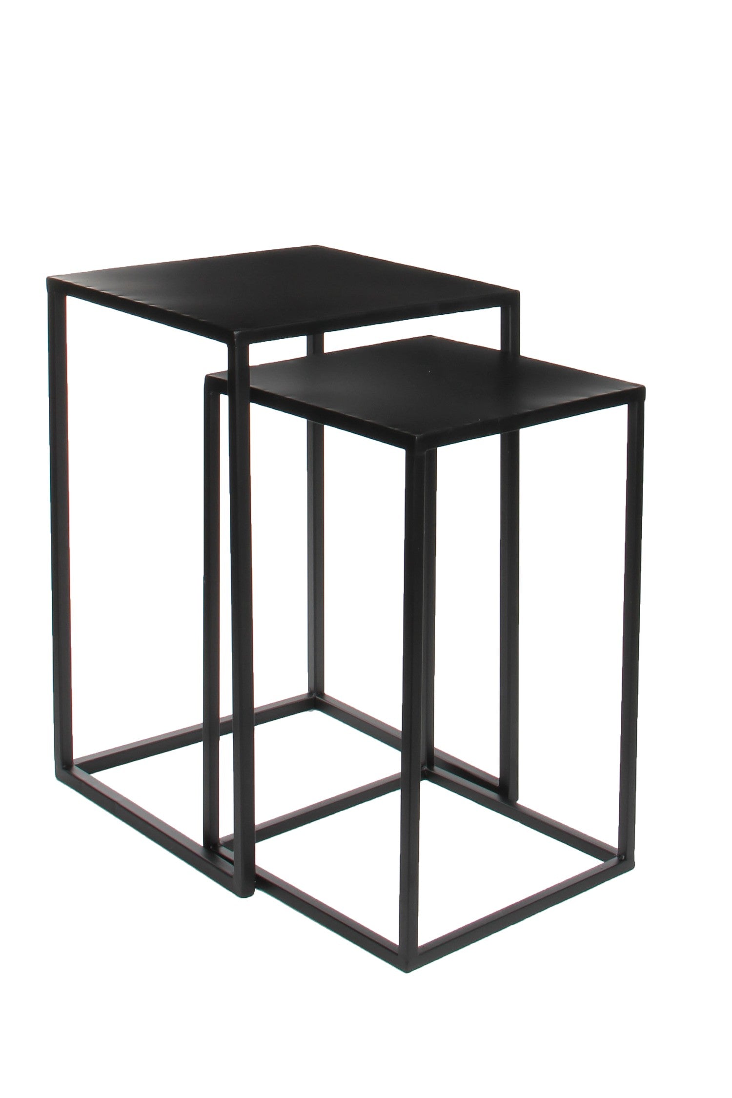 Goa Table Black Set Of 2 - L35Xw35Xh55Cm