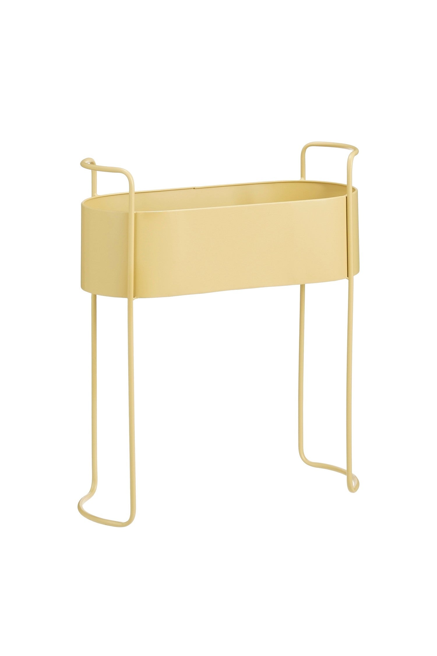 Moritz Bloempot Op Standaard - L55Xb24Xh65Cm -Ijzer  Beige