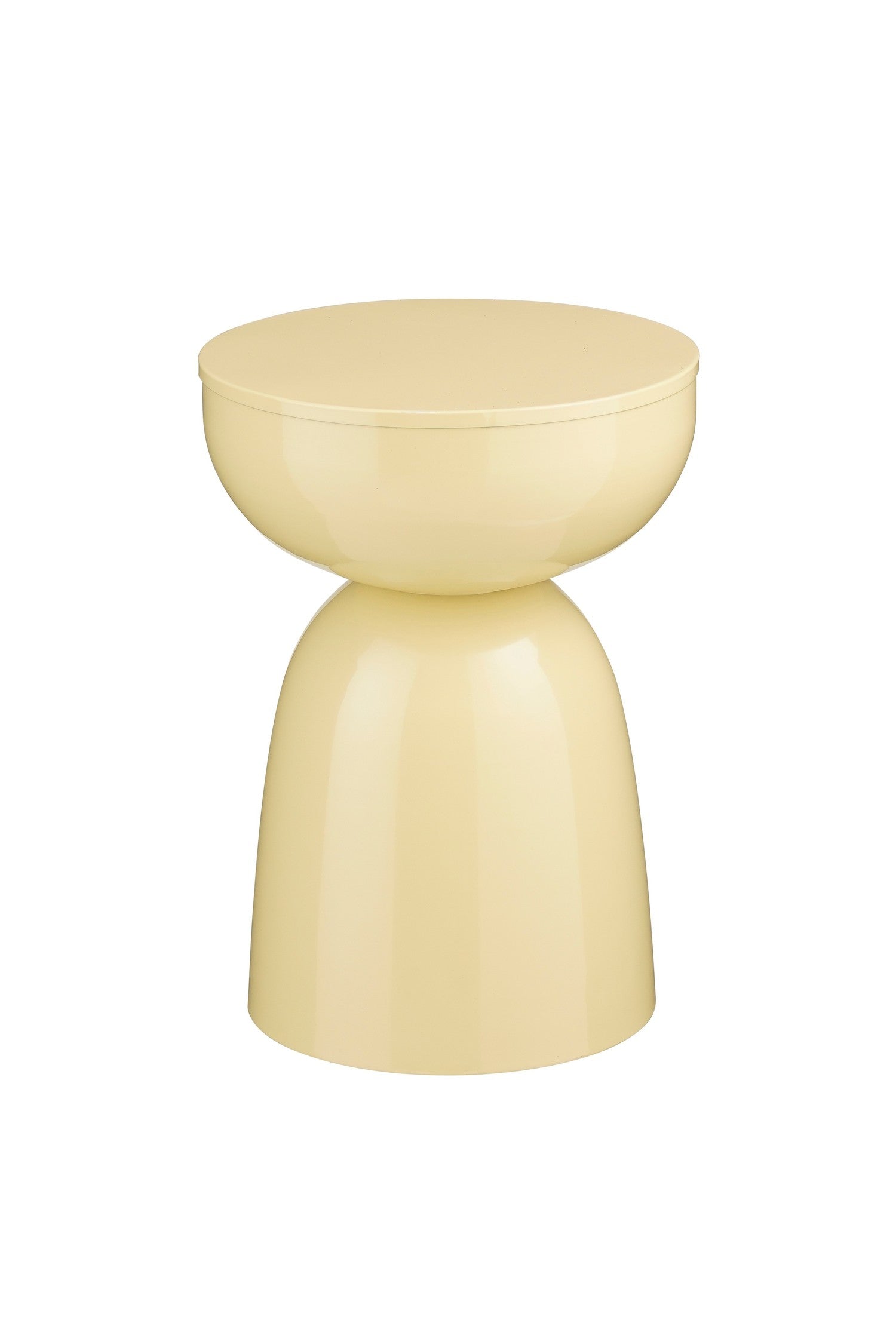 Elliot Bijzettafel - H45 X Ø32 Cm - Ijzer - Beige