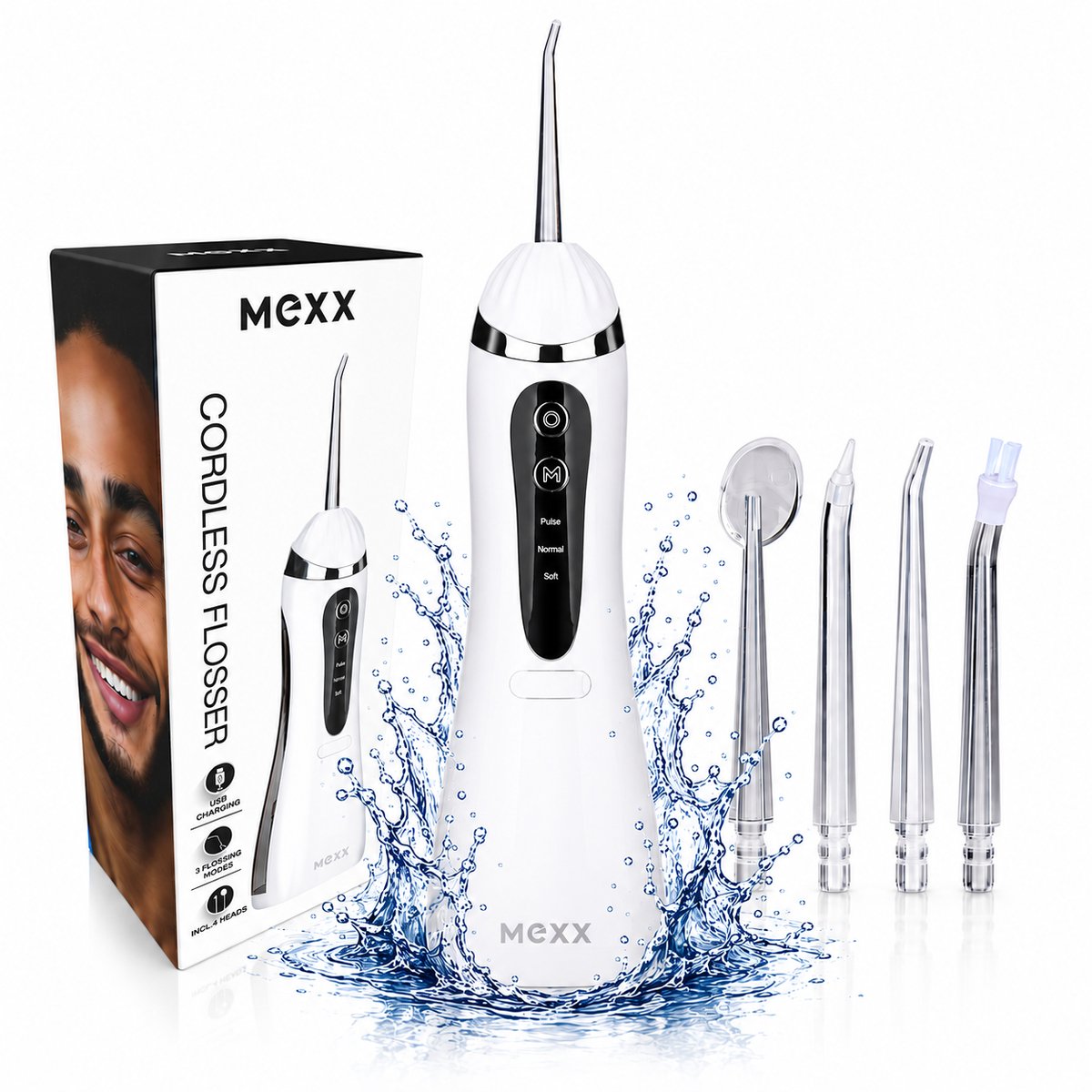 Portable Water Flosser 4 Heads