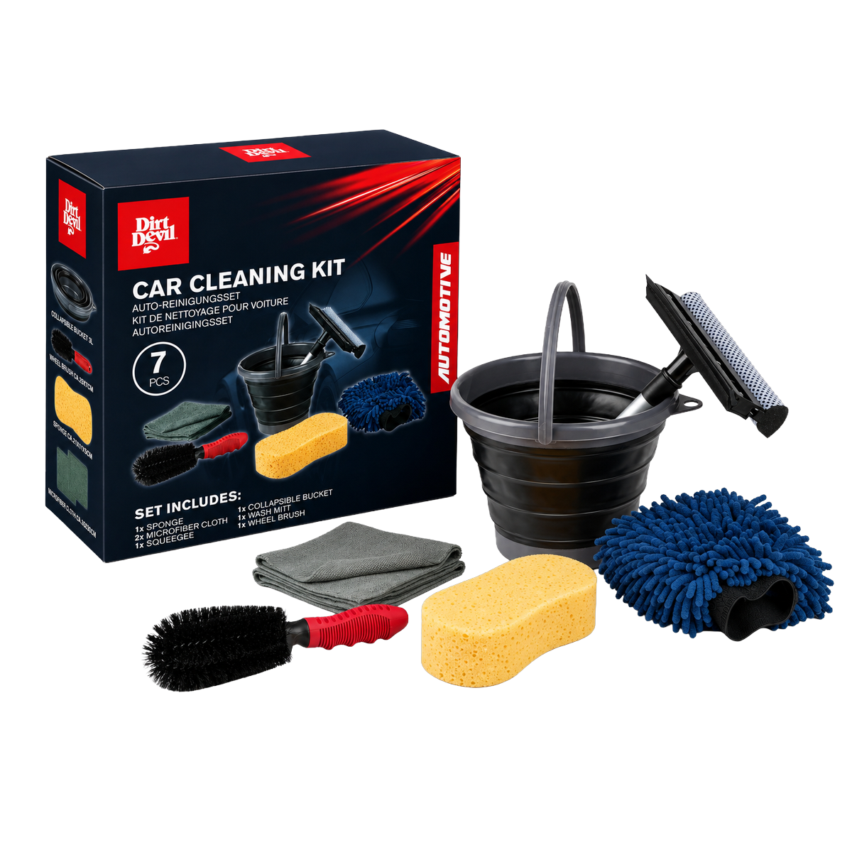 Car Cleaning Kit 7Pc