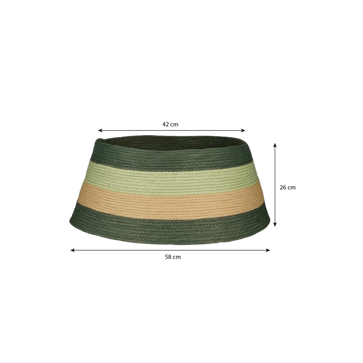 Treeskirt Green Fsc Mix - H26Xd58Cm