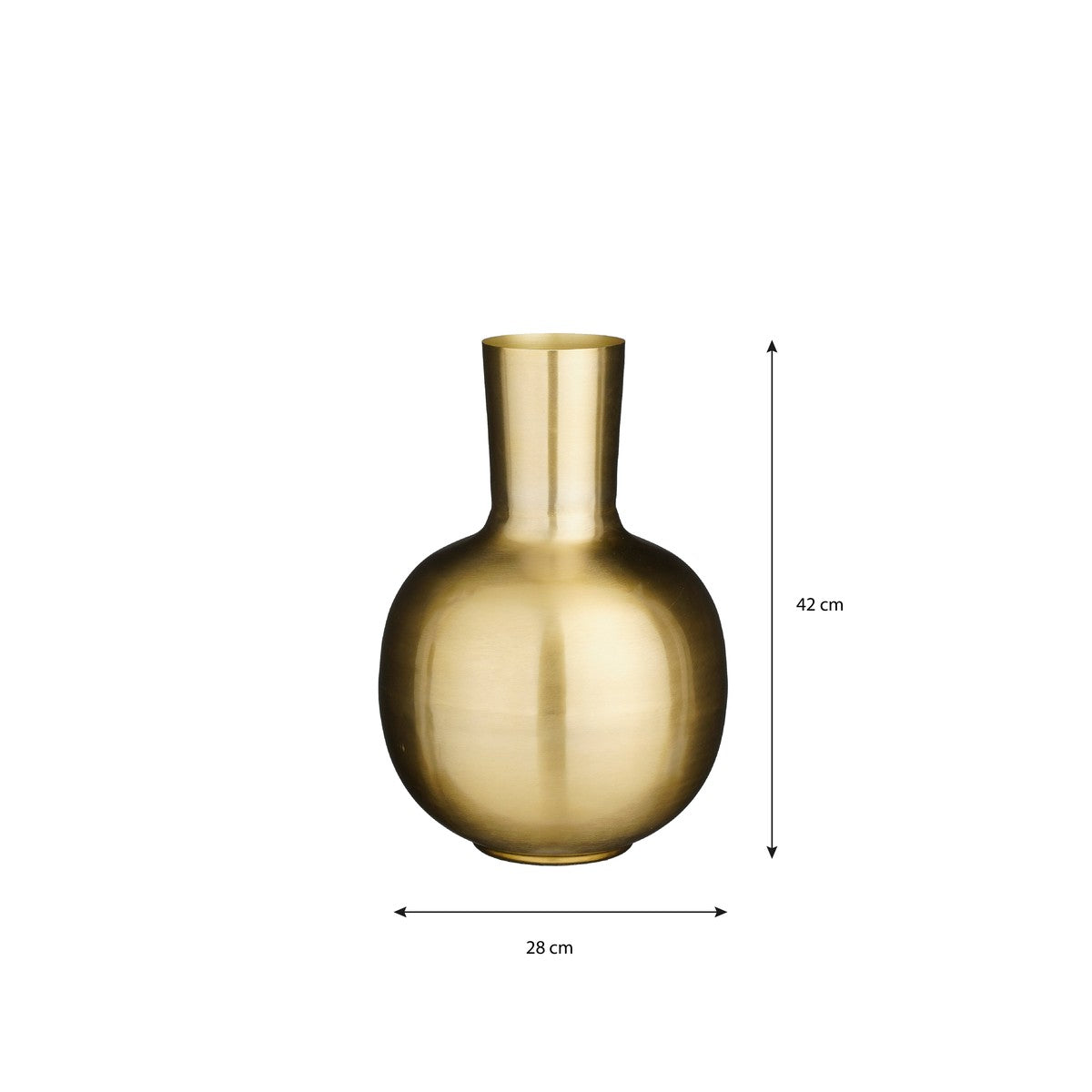 Dara Vase Gold - H42Xd28Cm