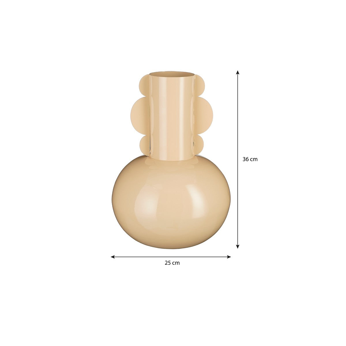 Boyd Vase Beige - H36Xd25Cm