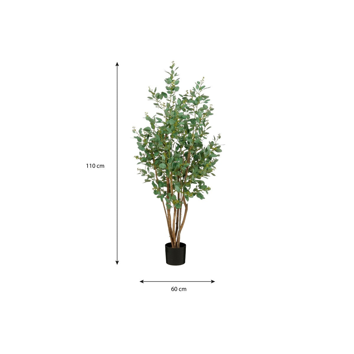 Poplar In Pot Green - H110Xd60Cm