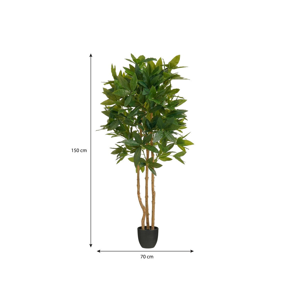 Monstera Artificial Plant In Flower Pot - H150 X Ø70 Cm - Green