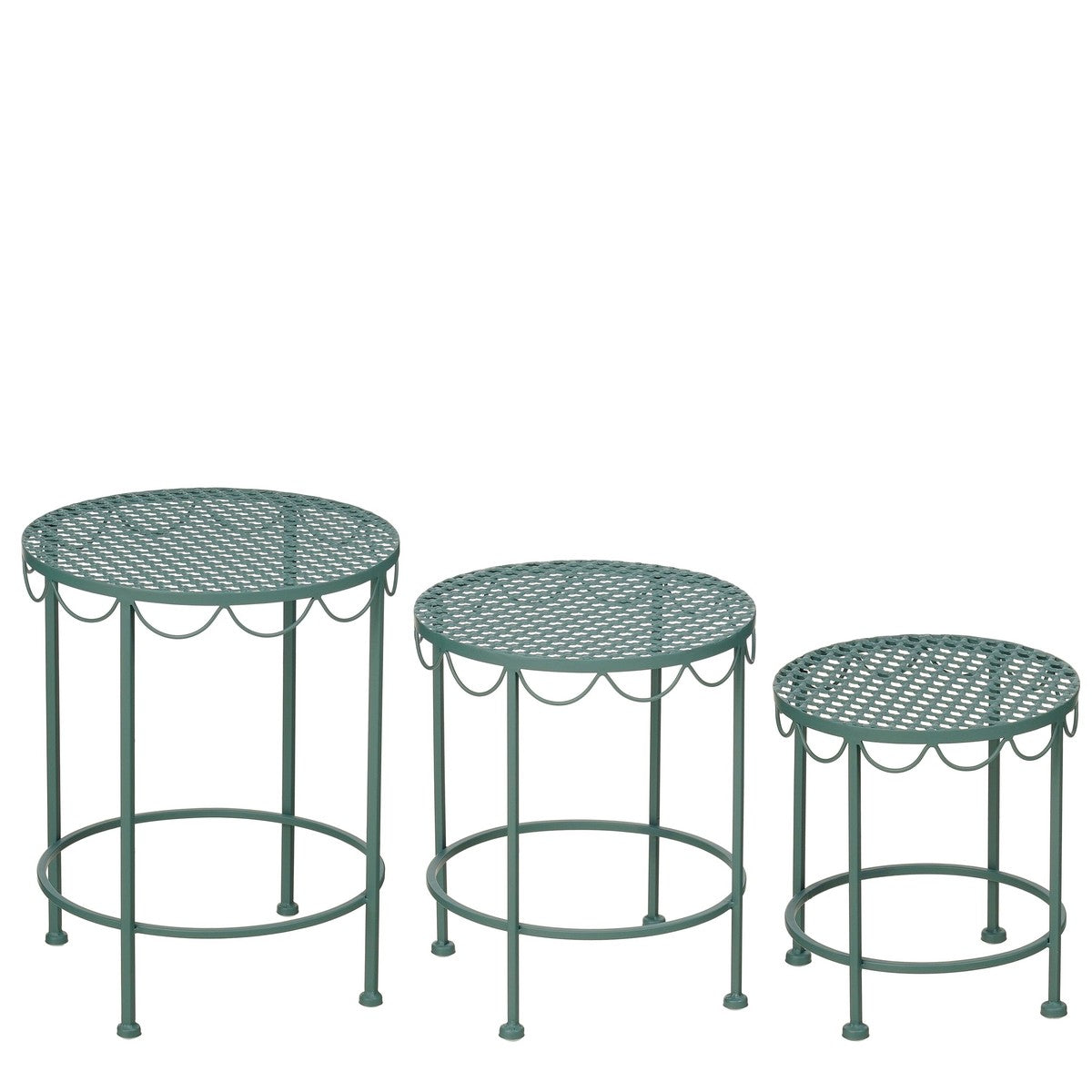 Marseille Plant Table Green – Set Of 3