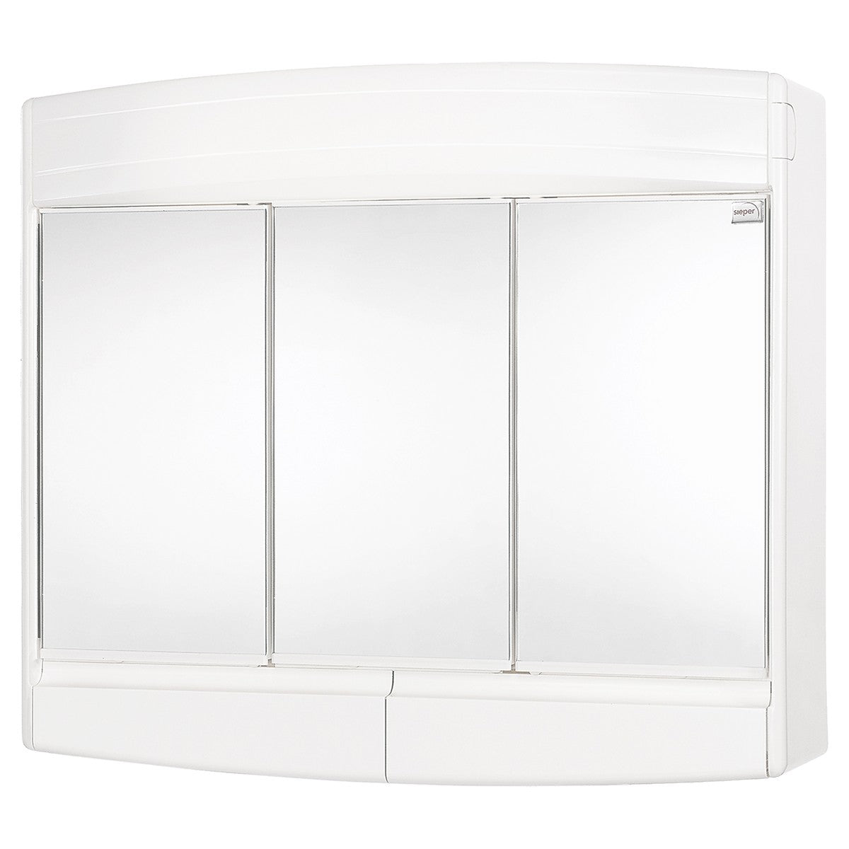 Topas-Eco Spiegelkast - 3-Deurs - Kunststof - 60 X 18 X 53 Cm - Wit
