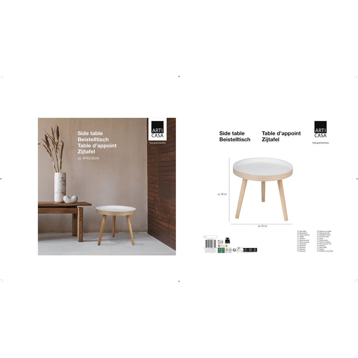 Side Table Round  Ø40Cm