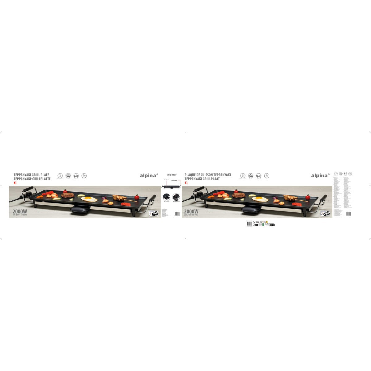 Grill Teppanyaki 230V 2000W