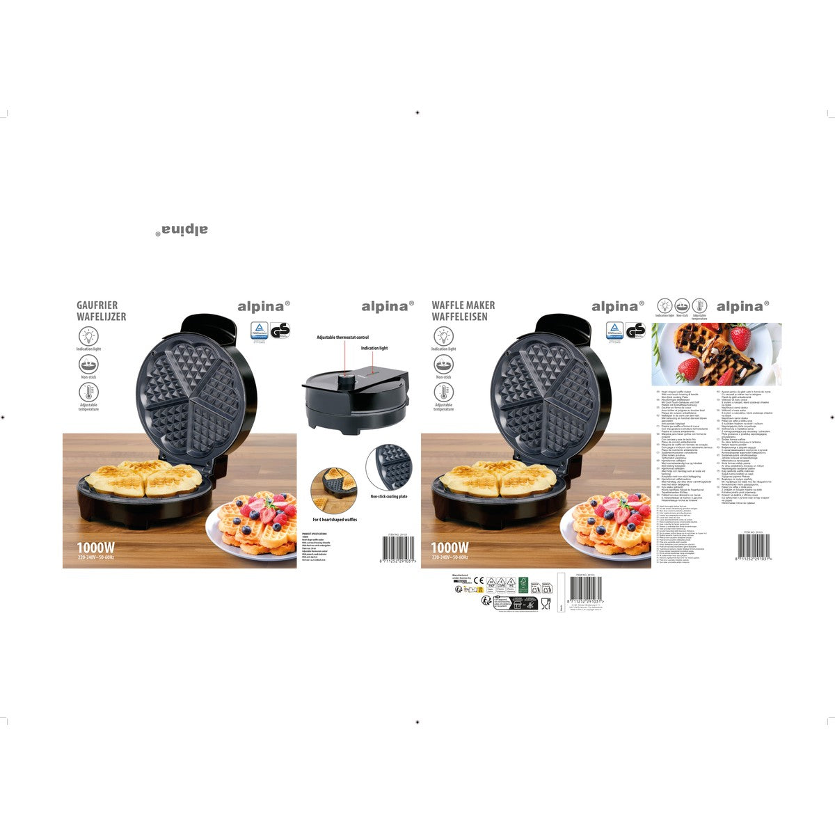 Heart Shaped Waffle Maker