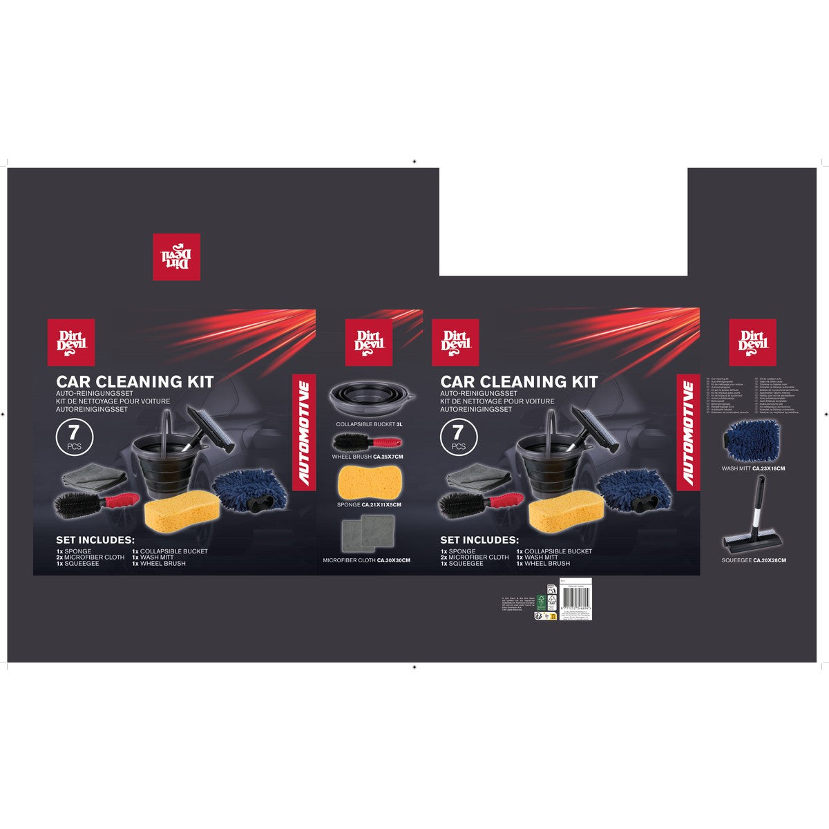Car Cleaning Kit 7Pc