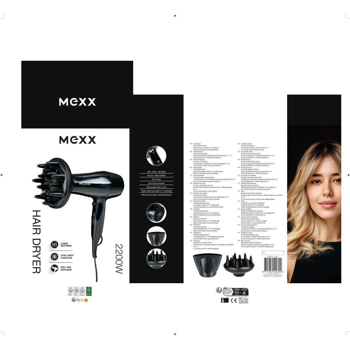 Hair Dryer With Diffuser