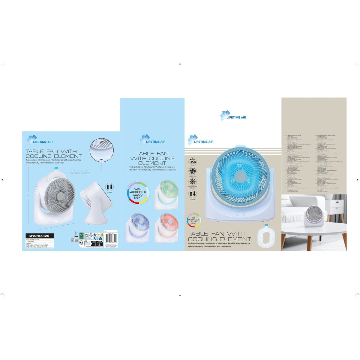 Fan Table Cooler Usb