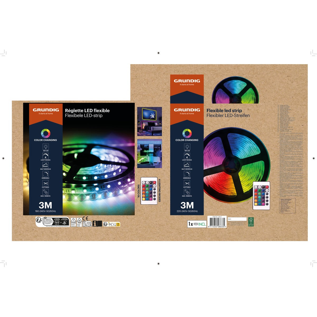 Led Strip 180Led Rgb 3M