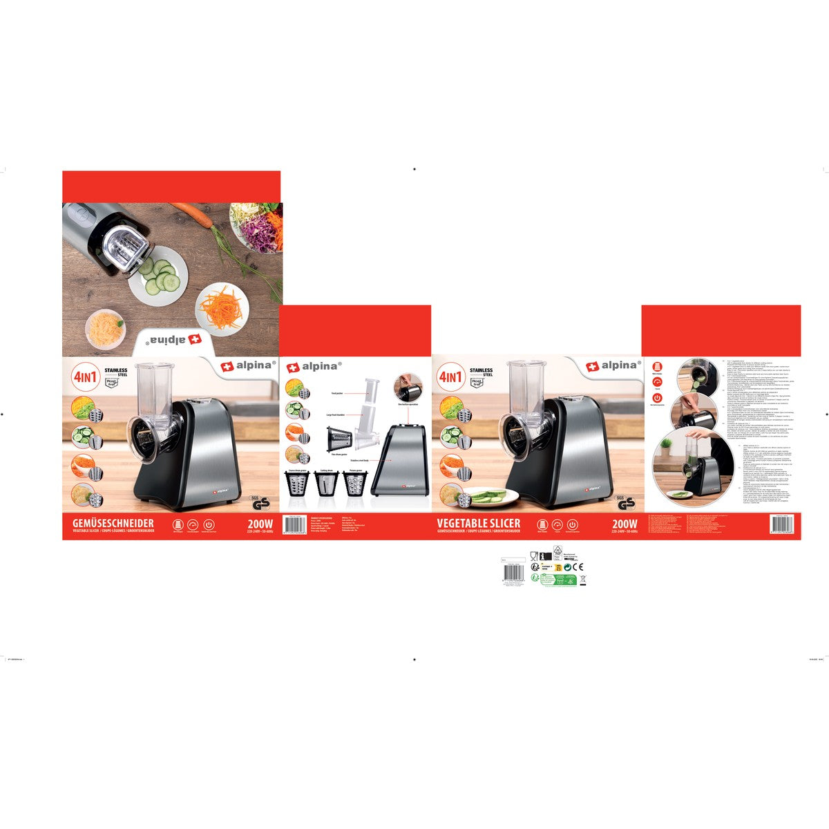 Vegetable Slicer 230V 200W