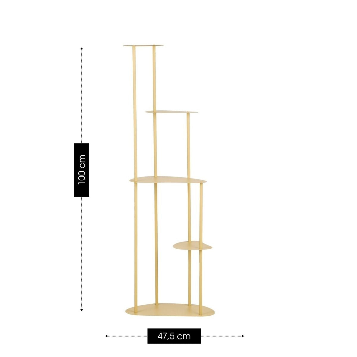 Fonda Plant Stand L. Yellow - L47,5Xw27Xh140Cm