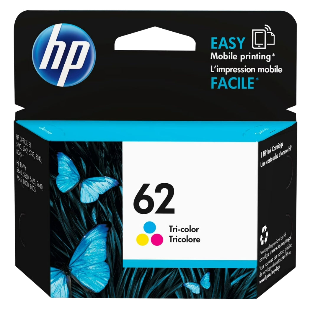 HP 62 (C2P06AN) Tri-Color Ink Cartridge