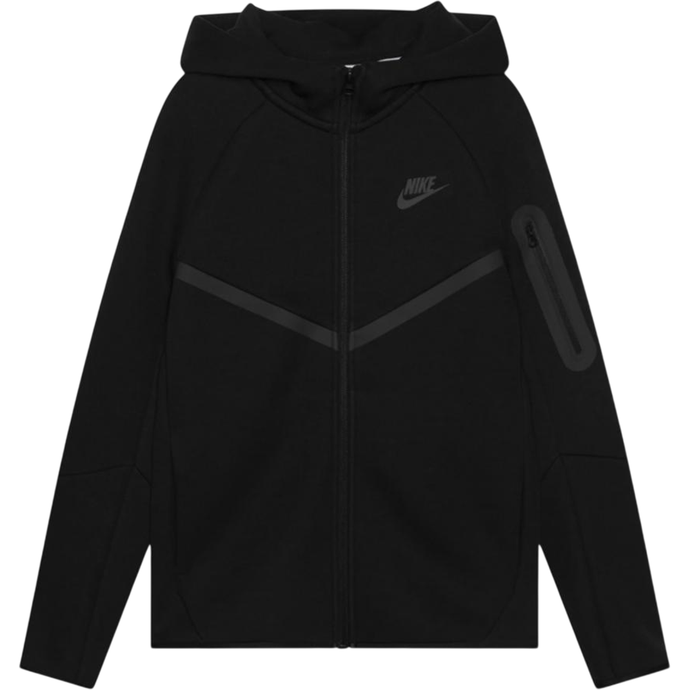 Nike Tech Fleece Zip Hoodie Black (Gs)